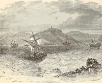 Picture 15 of 76 from Aboard the Mavis : it is told in this book how five boys and five girls cruise in the schooner "Mavis" about the east end of Long Island, and how, in (1880), leaf 43