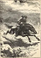 An illustration from Aboard the Mavis : it is told in this book how five boys and five girls cruise in the schooner "Mavis" about the east end of Long Island, and how, in (1880)