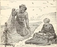 Picture 20 of 76 from Aboard the Mavis : it is told in this book how five boys and five girls cruise in the schooner "Mavis" about the east end of Long Island, and how, in (1880), leaf 55