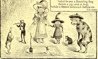 An illustration from [A book of cheerful cats and other animated animals (1892)