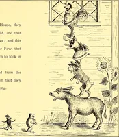 An illustration from [A book of cheerful cats and other animated animals (1892)