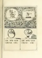 An illustration from Abrahami Gorlaei Antverpiani Dactyliotheca, seu, Annulorum sigillarium quorum apud priscos tam Graecos quam Romanos usus e ferro, aere, argento & auro promptvarivm : accesserunt variarum gemmarvm quibus antiquitas in sigillando uti solita scalptvrae (1601)