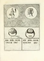 Picture 18 of 28 from Abrahami Gorlaei Antverpiani Dactyliotheca, seu, Annulorum sigillarium quorum apud priscos tam Graecos quam Romanos usus e ferro, aere, argento & auro promptvarivm : accesserunt variarum gemmarvm quibus antiquitas in sigillando uti solita scalptvrae (1601), leaf 243