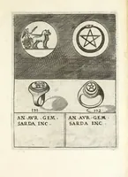 An illustration from Abrahami Gorlaei Antverpiani Dactyliotheca, seu, Annulorum sigillarium quorum apud priscos tam Graecos quam Romanos usus e ferro, aere, argento & auro promptvarivm : accesserunt variarum gemmarvm quibus antiquitas in sigillando uti solita scalptvrae (1601)