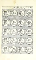 An illustration from Abrahami Gorlaei Antverpiani thesaurus numismatum Romanorum aureorum, argenteorum, aereorum ad familias eius urbis spectantium usque ad obitum Augusti : accessere eiusdem paralipomena seu typi numorum Romanorum quos a Fulvio Ursino partim non editos omnino partim non ita editos idem possidet (1609)
