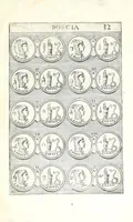 An illustration from Abrahami Gorlaei Antverpiani thesaurus numismatum Romanorum aureorum, argenteorum, aereorum ad familias eius urbis spectantium usque ad obitum Augusti : accessere eiusdem paralipomena seu typi numorum Romanorum quos a Fulvio Ursino partim non editos omnino partim non ita editos idem possidet (1609)