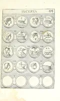 An illustration from Abrahami Gorlaei Antverpiani thesaurus numismatum Romanorum aureorum, argenteorum, aereorum ad familias eius urbis spectantium usque ad obitum Augusti : accessere eiusdem paralipomena seu typi numorum Romanorum quos a Fulvio Ursino partim non editos omnino partim non ita editos idem possidet (1609)