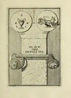 Picture 68 of 116 from Abrahami Gorlaei antverpiani Dactyliothecae, seu, Annulorum sigillarium quorum apud priscos tam Graecos quam Romanos usus, ex ferro, aere, argento & auro promptuarii pars prima[-secunda] : collectis aliunde & ineditis & editis annulorum figuris auctior (1695), leaf 208