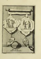 An illustration from Abrahami Gorlaei antverpiani Dactyliothecae, seu, Annulorum sigillarium quorum apud priscos tam Graecos quam Romanos usus, ex ferro, aere, argento & auro promptuarii pars prima[-secunda] : collectis aliunde & ineditis & editis annulorum figuris auctior (1695)