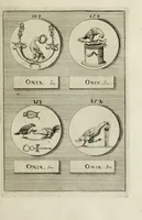 Picture 39 of 170 from Abrahami Gorlaei antverpiani Dactyliothecae, seu, Annulorum sigillarium quorum apud priscos tam Graecos quam Romanos usus, ex ferro, aere, argento & auro promptuarii pars prima[-secunda] : collectis aliunde & ineditis & editis annulorum figuris auctior (1695), leaf 142
