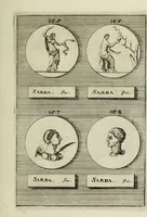 An illustration from Abrahami Gorlaei antverpiani Dactyliothecae, seu, Annulorum sigillarium quorum apud priscos tam Graecos quam Romanos usus, ex ferro, aere, argento & auro promptuarii pars prima[-secunda] : collectis aliunde & ineditis & editis annulorum figuris auctior (1695)