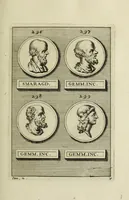 An illustration from Abrahami Gorlaei antverpiani Dactyliothecae, seu, Annulorum sigillarium quorum apud priscos tam Graecos quam Romanos usus, ex ferro, aere, argento & auro promptuarii pars prima[-secunda] : collectis aliunde & ineditis & editis annulorum figuris auctior (1695)