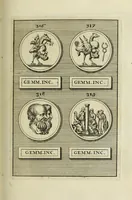 Picture 81 of 170 from Abrahami Gorlaei antverpiani Dactyliothecae, seu, Annulorum sigillarium quorum apud priscos tam Graecos quam Romanos usus, ex ferro, aere, argento & auro promptuarii pars prima[-secunda] : collectis aliunde & ineditis & editis annulorum figuris auctior (1695), leaf 230