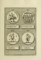 Picture 82 of 170 from Abrahami Gorlaei antverpiani Dactyliothecae, seu, Annulorum sigillarium quorum apud priscos tam Graecos quam Romanos usus, ex ferro, aere, argento & auro promptuarii pars prima[-secunda] : collectis aliunde & ineditis & editis annulorum figuris auctior (1695), leaf 232