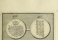 An illustration from Abrahami Gorlaei antverpiani Dactyliothecae, seu, Annulorum sigillarium quorum apud priscos tam Graecos quam Romanos usus, ex ferro, aere, argento & auro promptuarii pars prima[-secunda] : collectis aliunde & ineditis & editis annulorum figuris auctior (1695)
