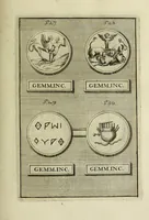 Picture 129 of 170 from Abrahami Gorlaei antverpiani Dactyliothecae, seu, Annulorum sigillarium quorum apud priscos tam Graecos quam Romanos usus, ex ferro, aere, argento & auro promptuarii pars prima[-secunda] : collectis aliunde & ineditis & editis annulorum figuris auctior (1695), leaf 336