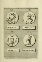Picture 132 of 170 from Abrahami Gorlaei antverpiani Dactyliothecae, seu, Annulorum sigillarium quorum apud priscos tam Graecos quam Romanos usus, ex ferro, aere, argento & auro promptuarii pars prima[-secunda] : collectis aliunde & ineditis & editis annulorum figuris auctior (1695), leaf 342