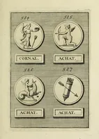 Picture 144 of 170 from Abrahami Gorlaei antverpiani Dactyliothecae, seu, Annulorum sigillarium quorum apud priscos tam Graecos quam Romanos usus, ex ferro, aere, argento & auro promptuarii pars prima[-secunda] : collectis aliunde & ineditis & editis annulorum figuris auctior (1695), leaf 368