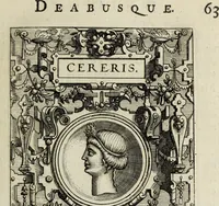 Picture 32 of 82 from Abrahami Ortelii, cosmographi et geographi regii, Deorum dearumque capita, ex antiquis numismatibus collecta (1683), leaf 82
