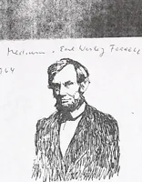 Picture 19 of 35 from Abraham Lincoln and religion. Abraham Lincoln (1860), leaf 148