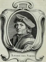 An illustration from Abregé de la vie des fameux peintres : avec leurs portraits gravés en taille-douce, les indications de leurs principaux ouvrages, quelques réflexions sur leurs caractéres, et la maniere de connoître les desseins des grands maîtres (1745)