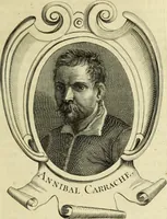 An illustration from Abregé de la vie des fameux peintres : avec leurs portraits gravés en taille-douce, les indications de leurs principaux ouvrages, quelques réflexions sur leurs caractéres, et la maniere de connoître les desseins des grands maîtres (1745)