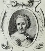 An illustration from Abregé de la vie des fameux peintres : avec leurs portraits gravés en taille-douce, les indications de leurs principaux ouvrages, quelques réflexions sur leurs caractéres, et la maniere de connoître les desseins des grands maîtres (1745)