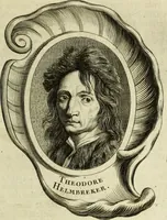 An illustration from Abregé de la vie des fameux peintres : avec leurs portraits gravés en taille-douce, les indications de leurs principaux ouvrages, quelques réflexions sur leurs caractéres, et la maniere de connoître les desseins des grands maîtres (1745)
