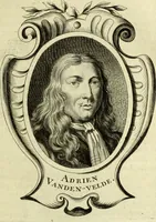 An illustration from Abregé de la vie des fameux peintres : avec leurs portraits gravés en taille-douce, les indications de leurs principaux ouvrages, quelques réflexions sur leurs caractéres, et la maniere de connoître les desseins des grands maîtres (1745)