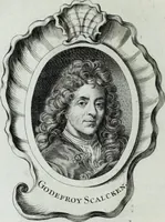 An illustration from Abregé de la vie des fameux peintres : avec leurs portraits gravés en taille-douce, les indications de leurs principaux ouvrages, quelques réflexions sur leurs caractéres, et la maniere de connoître les desseins des grands maîtres (1745)