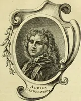 An illustration from Abregé de la vie des fameux peintres : avec leurs portraits gravés en taille-douce, les indications de leurs principaux ouvrages, quelques réflexions sur leurs caractéres, et la maniere de connoître les desseins des grands maîtres (1745)