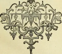 An illustration from Abregé de la vie des fameux peintres : avec leurs portraits gravés en taille-douce, les indications de leurs principaux ouvrages, quelques réflexions sur leurs caractéres, et la maniere de connoître les desseins des grands maîtres (1745)