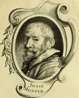 An illustration from Abregé de la vie des fameux peintres : avec leurs portraits gravés en taille-douce, les indications de leurs principaux ouvrages, quelques réflexions sur leurs caractéres, et la maniere de connoître les desseins des grands maîtres (1745)