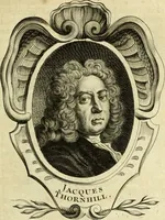 An illustration from Abregé de la vie des fameux peintres : avec leurs portraits gravés en taille-douce, les indications de leurs principaux ouvrages, quelques réflexions sur leurs caractéres, et la maniere de connoître les desseins des grands maîtres (1745)