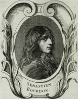 An illustration from Abregé de la vie des fameux peintres : avec leurs portraits gravés en taille-douce, les indications de leurs principaux ouvrages, quelques réflexions sur leurs caractéres, et la maniere de connoître les desseins des grands maîtres (1745)