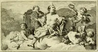 An illustration from Abregé de la vie des fameux peintres : avec leurs portraits gravés en taille-douce, les indications de leurs principaux ouvrages, quelques réflexions sur leurs caractéres, et la maniere de connoître les desseins des grands maîtres (1745)
