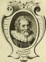 An illustration from Abregé de la vie des fameux peintres : avec leurs portraits gravés en taille-douce, les indications de leurs principaux ouvrages, quelques réflexions sur leurs caractéres, et la maniere de connoître les desseins des grands maîtres (1745)