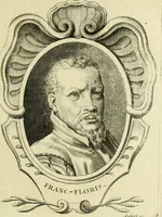 An illustration from Abregé de la vie des fameux peintres : avec leurs portraits gravés en taille-douce, les indications de leurs principaux ouvrages, quelques réflexions sur leurs caractéres, et la maniere de connoître les desseins des grands maîtres (1745)