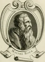 An illustration from Abrégé de la vie des plus fameux peintres, avec leurs portraits gravés en taille-douce, les indications de leurs principaux ouvrages, quelques réflexions sur leurs caractères, et la maniere de connoître les desseins et les tableaux des grands maîtres (1762)