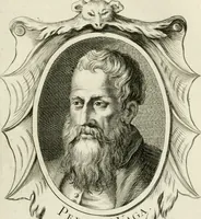 An illustration from Abrégé de la vie des plus fameux peintres, avec leurs portraits gravés en taille-douce, les indications de leurs principaux ouvrages, quelques réflexions sur leurs caractères, et la maniere de connoître les desseins et les tableaux des grands maîtres (1762)