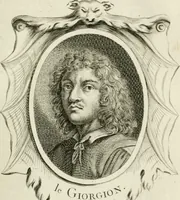 An illustration from Abrégé de la vie des plus fameux peintres, avec leurs portraits gravés en taille-douce, les indications de leurs principaux ouvrages, quelques réflexions sur leurs caractères, et la maniere de connoître les desseins et les tableaux des grands maîtres (1762)