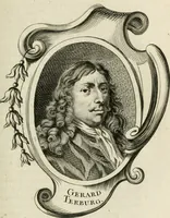 An illustration from Abrégé de la vie des plus fameux peintres, avec leurs portraits gravés en taille-douce, les indications de leurs principaux ouvrages, quelques réflexions sur leurs caractères, et la maniere de connoître les desseins et les tableaux des grands maîtres (1762)