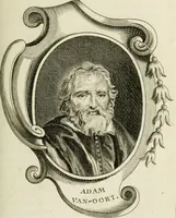 An illustration from Abrégé de la vie des plus fameux peintres, avec leurs portraits gravés en taille-douce, les indications de leurs principaux ouvrages, quelques réflexions sur leurs caractères, et la maniere de connoître les desseins et les tableaux des grands maîtres (1762)