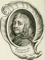 An illustration from Abrégé de la vie des plus fameux peintres, avec leurs portraits gravés en taille-douce, les indications de leurs principaux ouvrages, quelques réflexions sur leurs caractères, et la maniere de connoître les desseins et les tableaux des grands maîtres (1762)