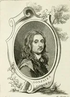 An illustration from Abrégé de la vie des plus fameux peintres, avec leurs portraits gravés en taille-douce, les indications de leurs principaux ouvrages, quelques réflexions sur leurs caractères, et la maniere de connoître les desseins et les tableaux des grands maîtres (1762)