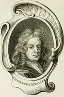 An illustration from Abrégé de la vie des plus fameux peintres, avec leurs portraits gravés en taille-douce, les indications de leurs principaux ouvrages, quelques réflexions sur leurs caractères, et la maniere de connoître les desseins et les tableaux des grands maîtres (1762)