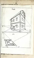 An illustration from Abregé ov racourcy de la perspectiue par l'imitation ... : le tout par l'ayde d'vn compas de perspectiue, faict pour cet effect ... (1631)
