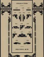 Picture 97 of 407 from Abridged specimen book, type : nickel-alloy on universal line comprising a price list of types, borders, leads and slugs, brass rule, brass galleys ; miscellaneous cuts and general supplies for printers (1906), leaf 365