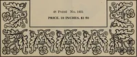 Picture 117 of 407 from Abridged specimen book, type : nickel-alloy on universal line comprising a price list of types, borders, leads and slugs, brass rule, brass galleys ; miscellaneous cuts and general supplies for printers (1906), leaf 378