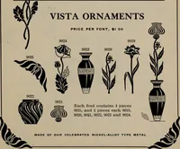 Picture 125 of 407 from Abridged specimen book, type : nickel-alloy on universal line comprising a price list of types, borders, leads and slugs, brass rule, brass galleys ; miscellaneous cuts and general supplies for printers (1906), leaf 388